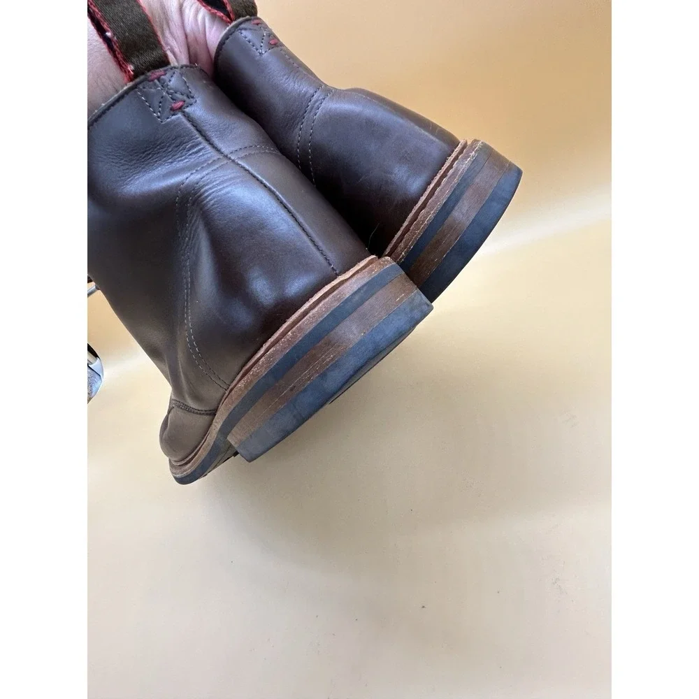 Allen Edmonds Patton Weatherproof Cap Toe‎ Boots Dark Brown 13B Dainite USA